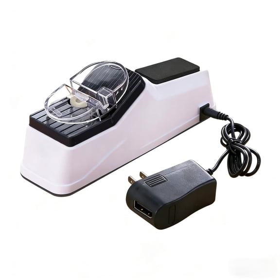 HaoXun USB Electric Knife Sharpener with Replaceable Sharpening Heads - Dual Side Sharpener with 5 Blades for Knives and Scissors, Fast 5-Second Sharpening for Kitchen Use