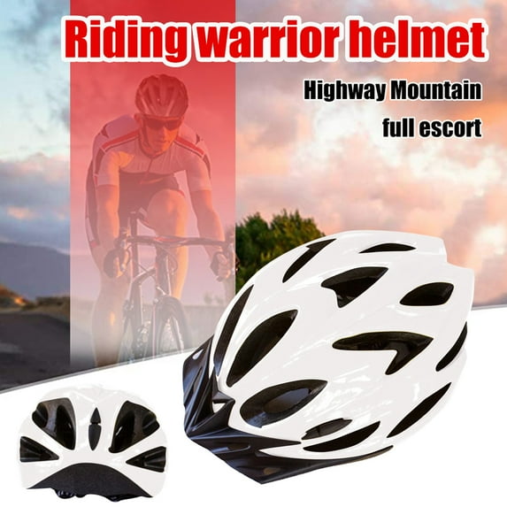 HaoXun Unisex Bike Helmet for MTB Road Cycling - Lightweight Design, 57-64cm Adjustable White Sports Helmet, Safe Comfortable Cycling Gear