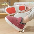 thumbnail image 1 of HaoXun Women's Closed-Toe Fleece-Lined Slippers - Stylish High-Top Warm Slippers for Fall/Winter, 1 of 9