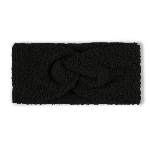 HaoXun Women's Teddy Velvet Twisted Hairband - Soft Elastic Winter Warm Ear Protection Headband for Cold Weather Fashion Accessory