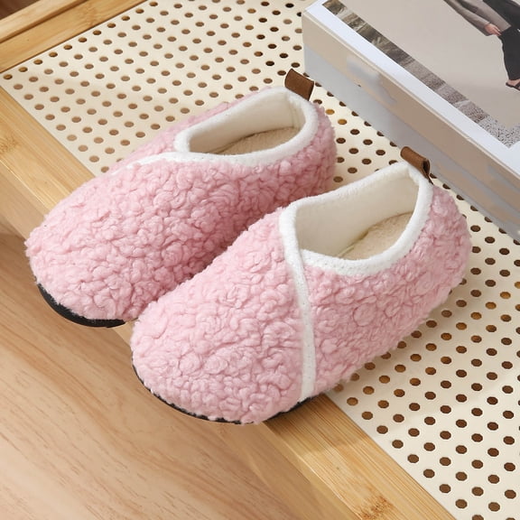 HaoXun Women's Winter Fleece Slipper Socks with Non-Slip Sole - Fashionable Casual Thick Warm House Shoes for Indoor and Outdoor Home Use