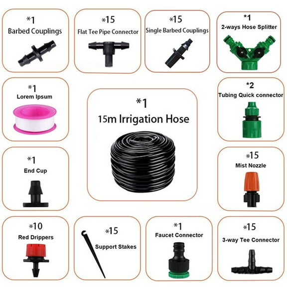 Haobase 1 Set Of 15m Automatic Flower Waterer Smart Watering Drip Irrigation Set