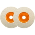 thumbnail image 1 of Haobase 2 PCS 4' 100mm Wool Buffing Angle Grinders Wheel Felt Polishing Disc, 1 of 4