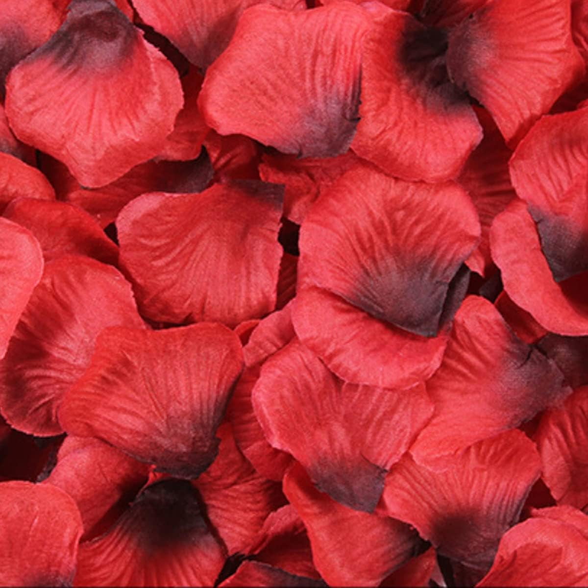 Haobase 2000Pcs Rose Petals Artificial Flower Fake Rose Petals for Valentines Day, Propose