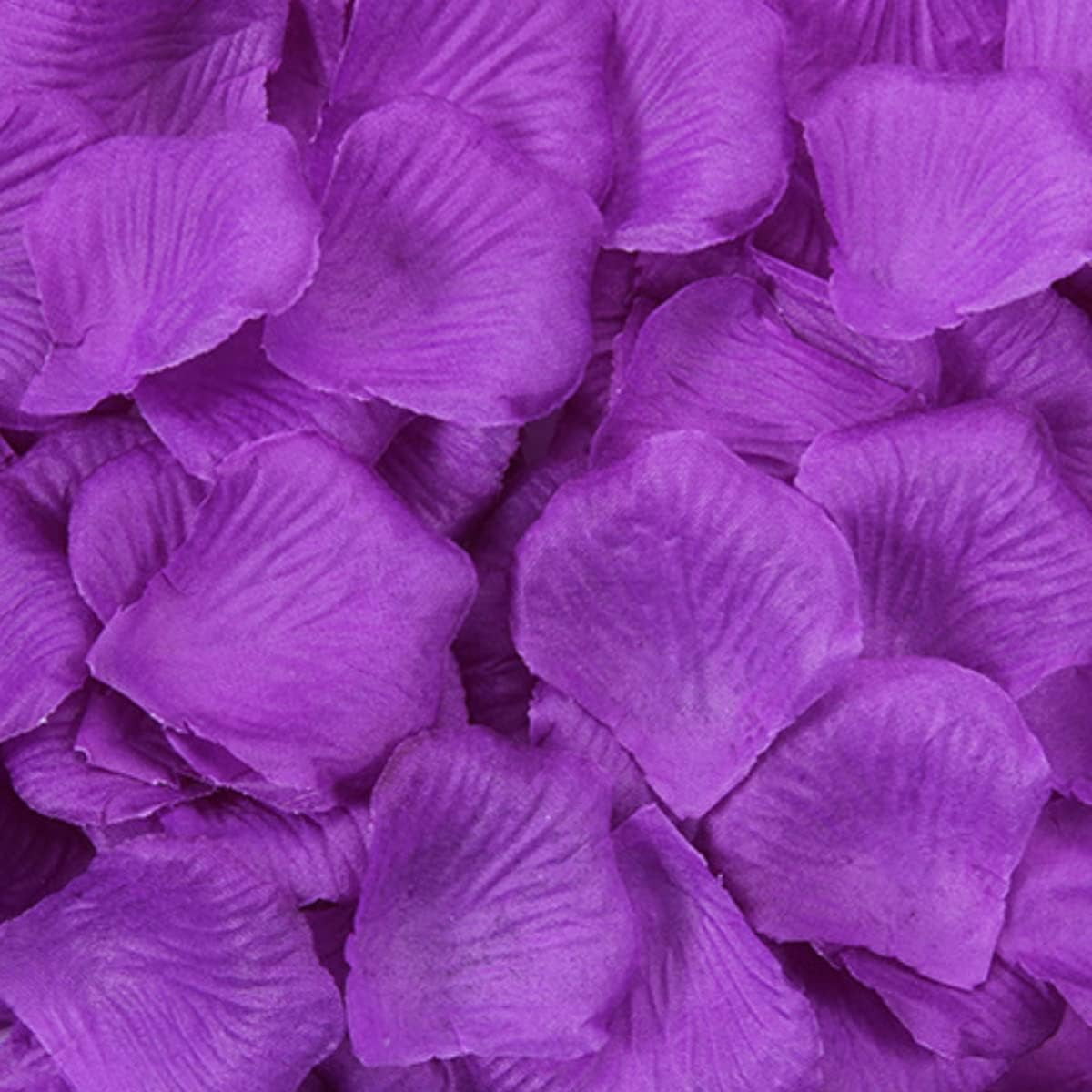 Haobase 2000Pcs Rose Petals Artificial Flower Fake Rose Petals for Valentines Day, Propose