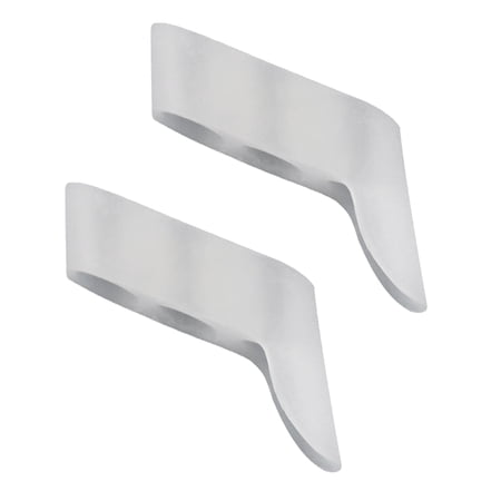 Haobase 2pcs Three-hole Little Toe Separator Overlapping Toes Bunion Blister Pain Relief Toe Straightener Protector Foot Care Tool