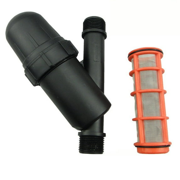 Haobase 3/4" Male Thread Screen Water Filter 120 Mesh Stainless Steel Filter Garden Irrigation Misting Spray System Impurities Strainer