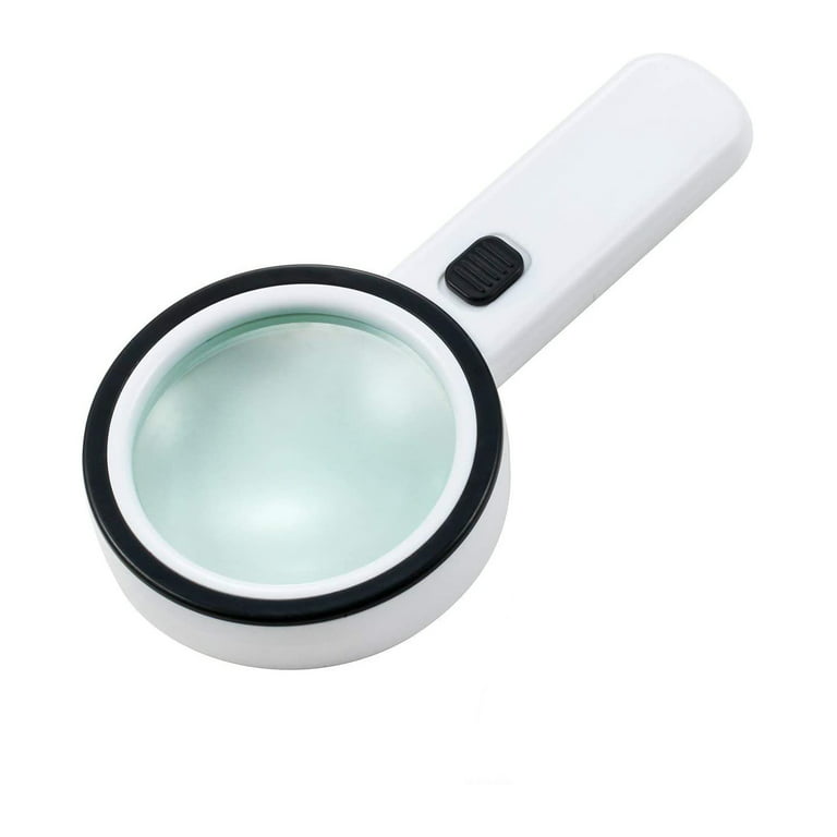 30X Handheld Magnifying Glass Optical Glass Lens Loupe Magnifier
