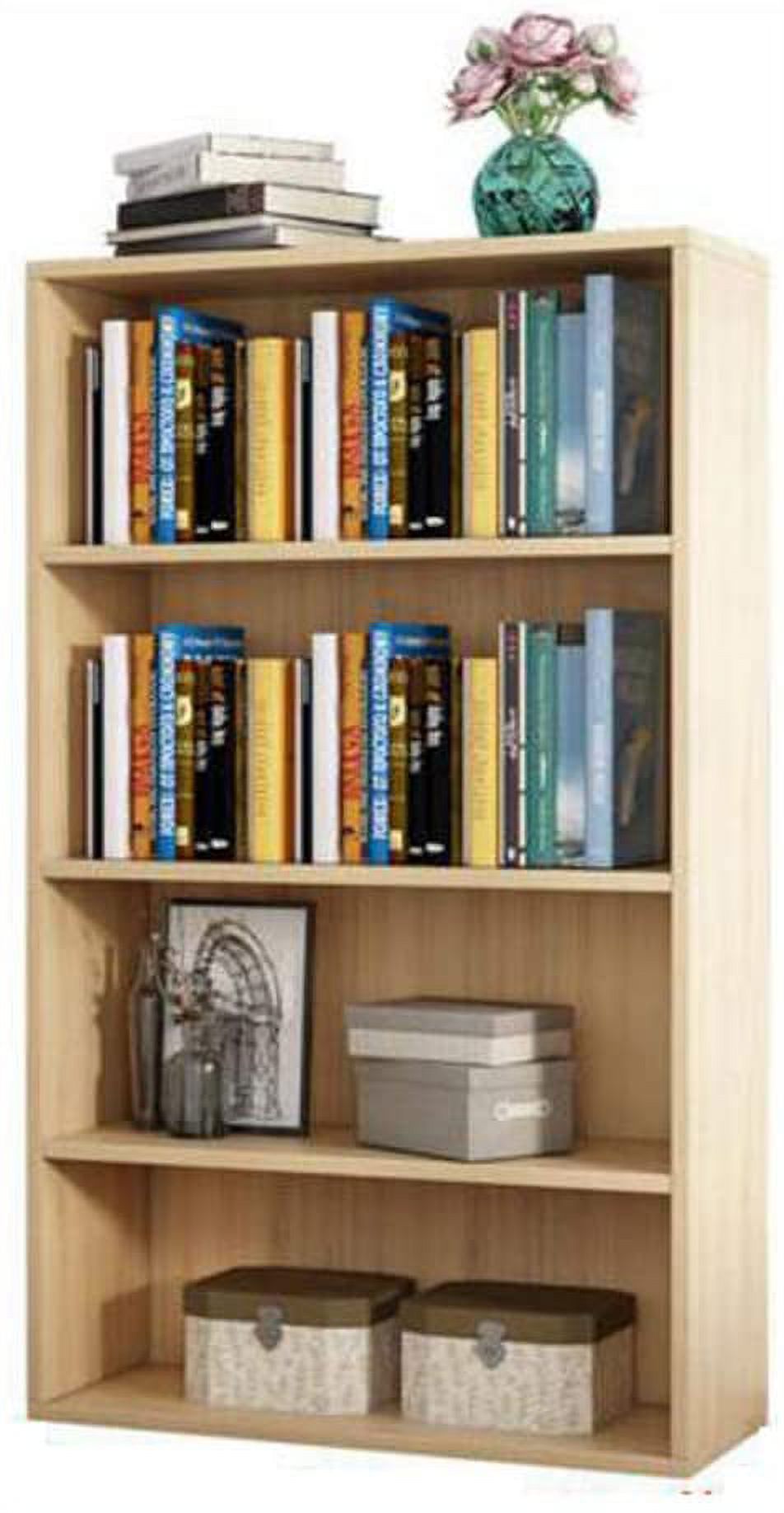 Haobase 4 Tiers Wood Bookshelf Shelves Display Storage Wooden Shelves