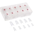 thumbnail image 1 of Haobase 500 Pcs Acrylic Artificial False Nail DIY UV Gel Acrylic False Nail Art Tips (Clear French), 1 of 2
