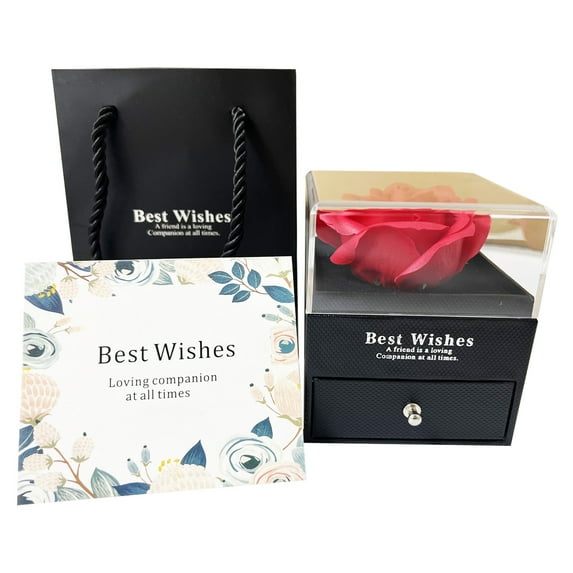 Haobase Acrylic Jewellery Packaging Box For A Perpetual Flower Drawer Gift Box