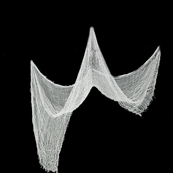 Haobase Halloween Deco Creepy Cloth- White Spooky Fabric Cloth (183cm x 76cm)