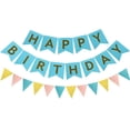 thumbnail image 1 of Haobase Happy Birthday Banner Triangle Flags Banner Happy Birthday Sign Swallowtail Flag Hanging Party Decoration, 1 of 4