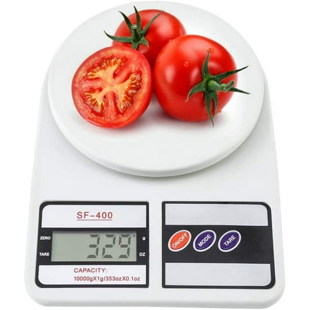 Haobase Multifunction Kitchen Food Scale for Cooking and Baking Weight 22lb Max white