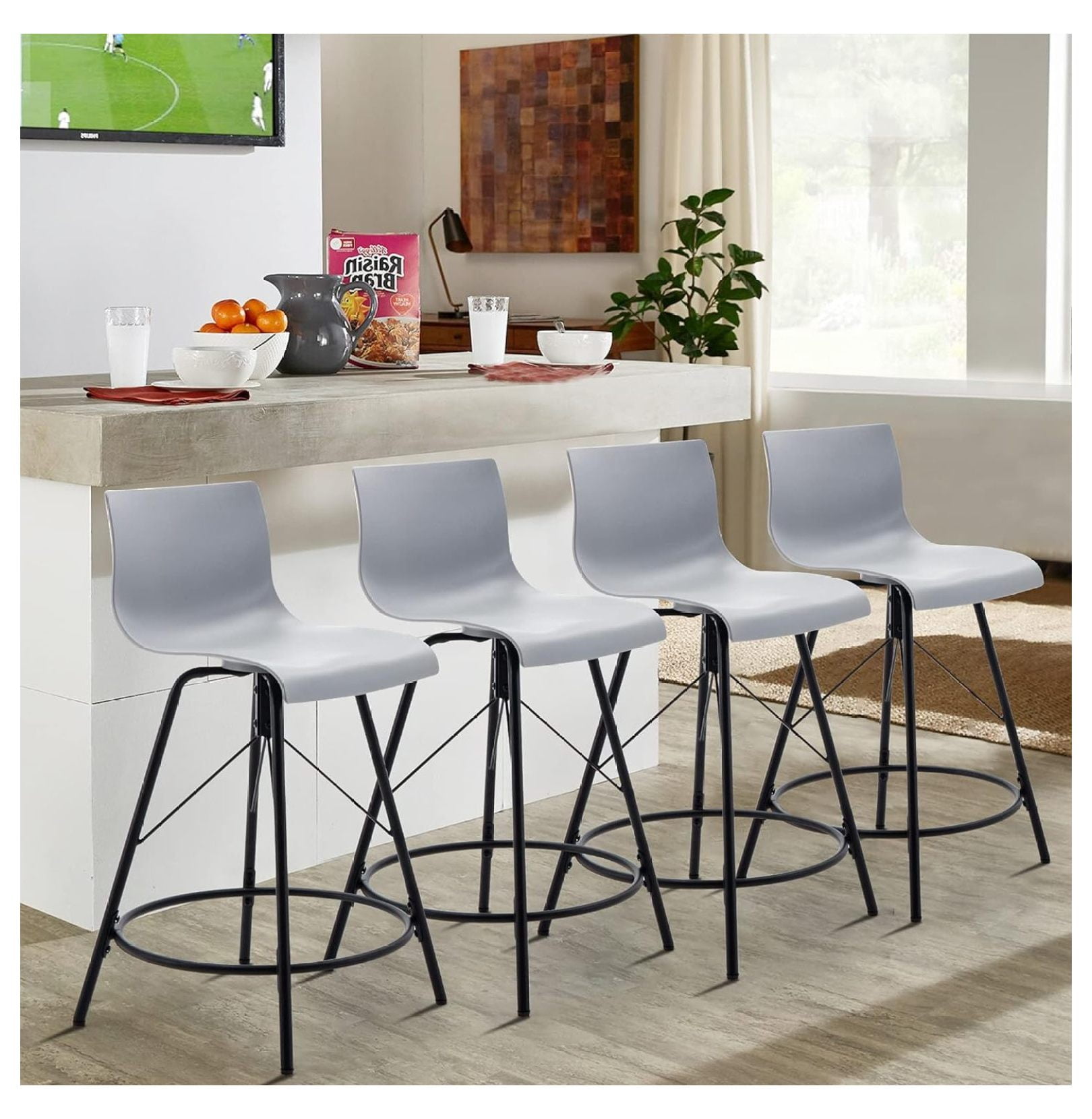Plastic kitchen bar stools best sale