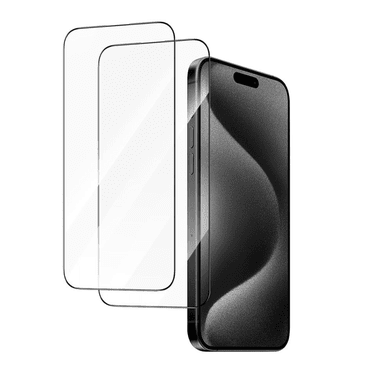 Haobuy 2 Pack for iPhone 16 Pro Max/16 Pro/16 Plus/16 Screen Protector, Tempered Glass HD Clear Full Coverage Film