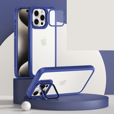 Haobuy Magnetic Clear Case for iPhone 16 Pro Max with Camera Stand for Magsafe Full Body Shockproof Slim Cover for iPhone 16 Pro/16 Plus/16