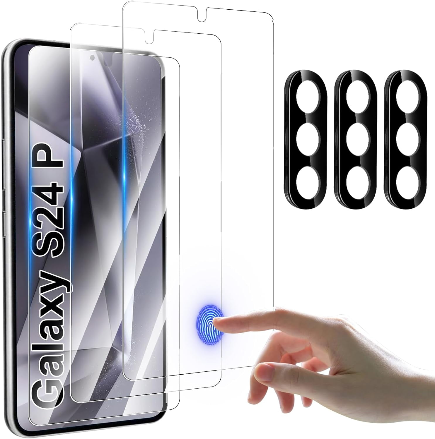 2pcs Tempered Glass Screen Protector For * Galaxy S24/S24 Plus/S24 Ultra