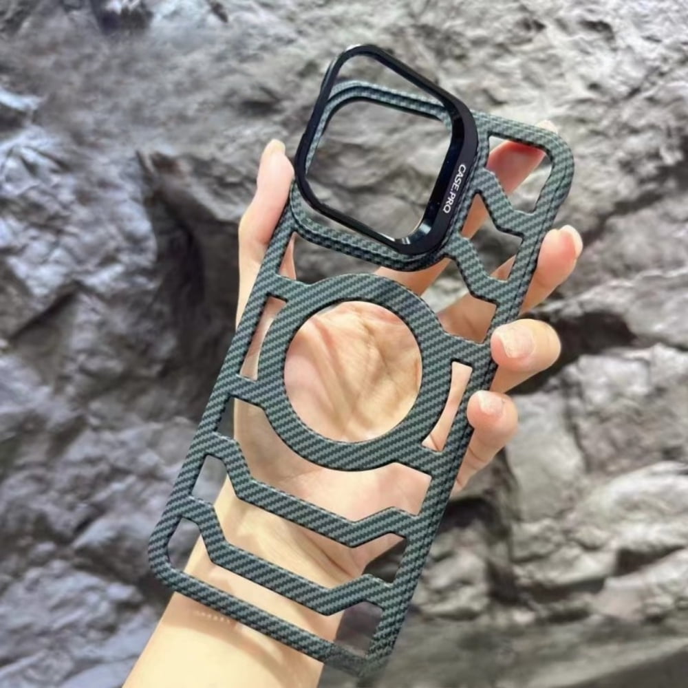 Coque IPhone 16 Pro Anti-choc Fibre De Carbone Magnétique - Neuve AceSoft