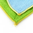 thumbnail image 1 of Haofy Double Side Anti-grease Fiber Cleaning Microfiber Cloth Towel Highly Absorbent Kitchen Cleaning Wiping Rag (Green+Blue), 1 of 2