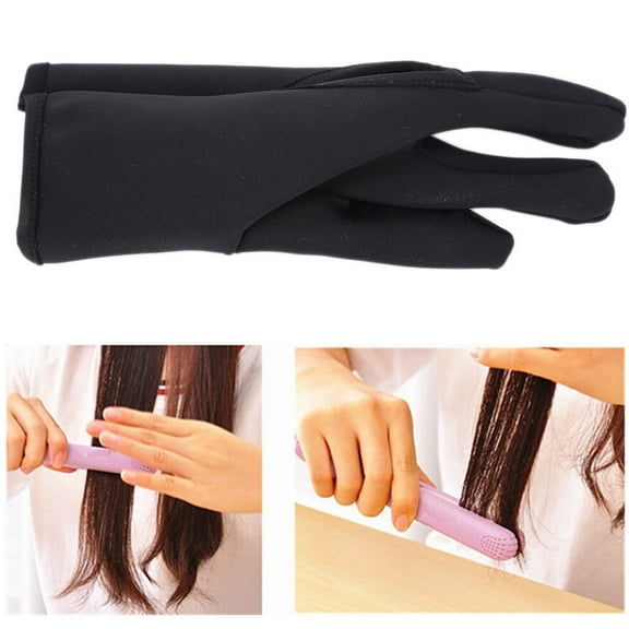 Haofy Heat Resistant Glove For Hair Styling, Hairdressing Glove 3 Fingers Glove Heat Resistant Insulation Hair Salon Styling Tools For Curling Wand