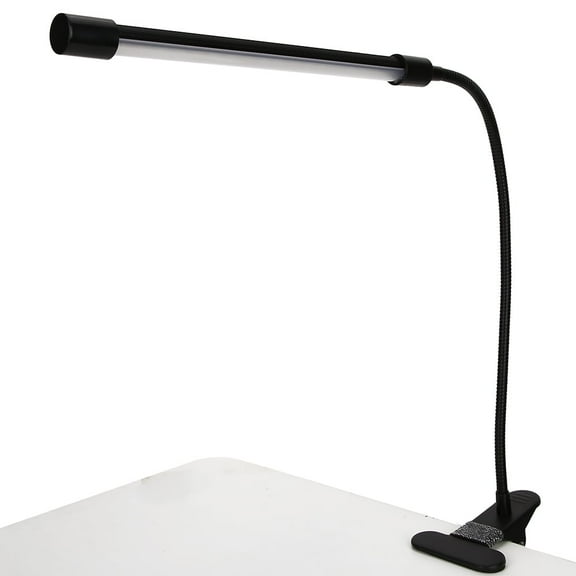 Haofy LED Desk Lamp, USB Charging Table Lamp, Dimmable Study Reading Light, Eye  Clip‑On Lamp, Black