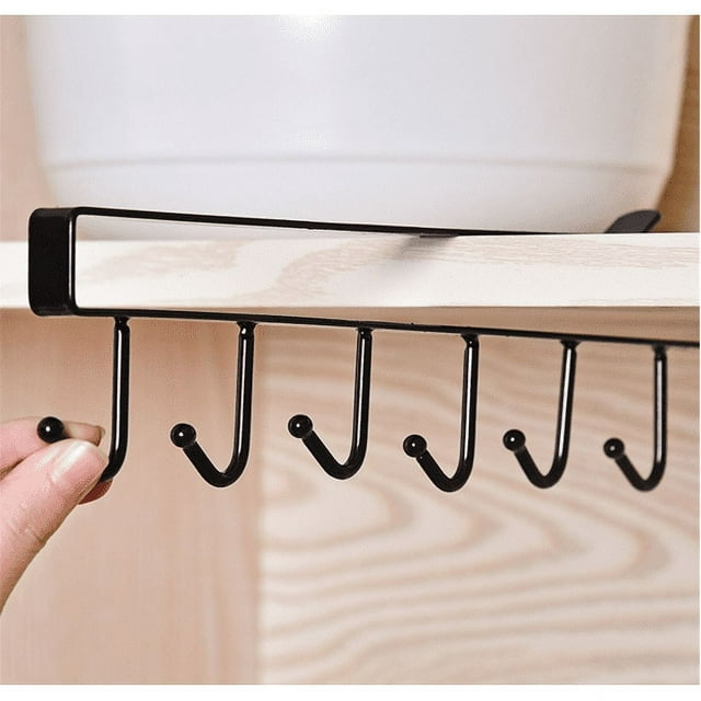 Haofy Under Shelf Coffee Cup Mug Holder For Kitchen Hanger Storage Rack