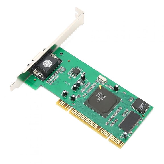 Haofy VGA Graphics Card PCI 8MB 32Bit Desktop Computer Accessories MultiDisplay