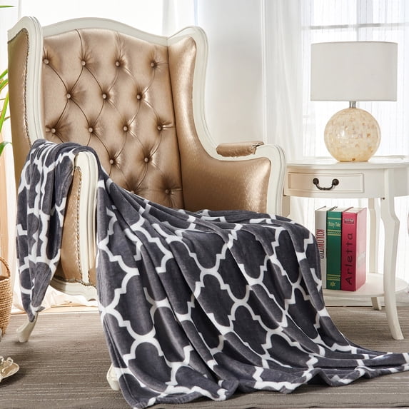 Flannel Blanket for Couch Bed Twin,Lightweight Soft Warm Plush Fleece Blanket,60"x80"