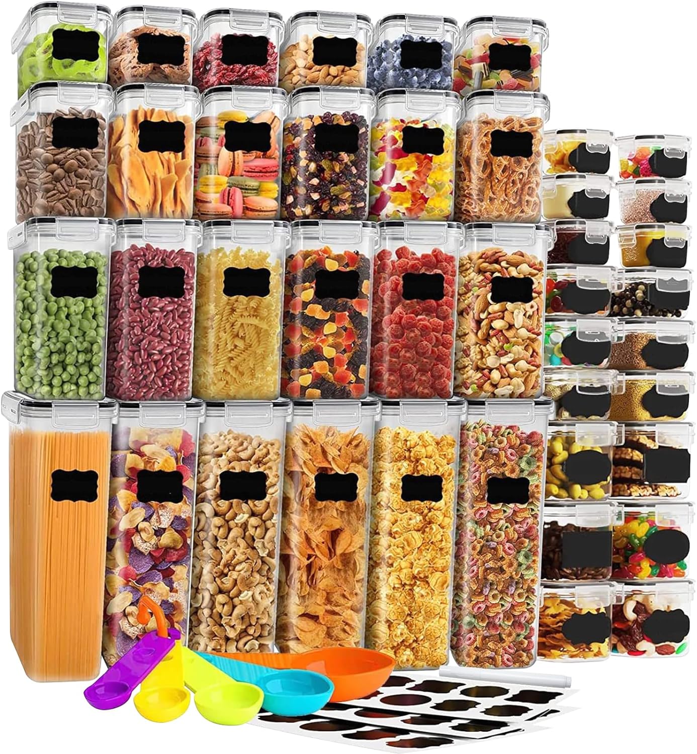 Haokaini Airtight Food Storage Containers Set with Lids, Plsastic