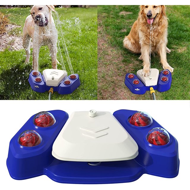 Haokaini Dog Water Fountain and Dog Sprinkler, Outdoor Automatic