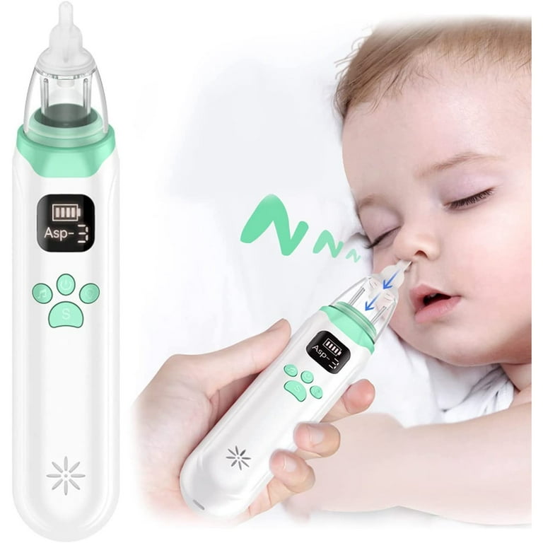Haokaini Nasal Aspirator for Baby Baby Nose Sucker Electric Nose Aspirator for Toddler with 3 Silicone Tips 3 Suction Level and Music and Soothing