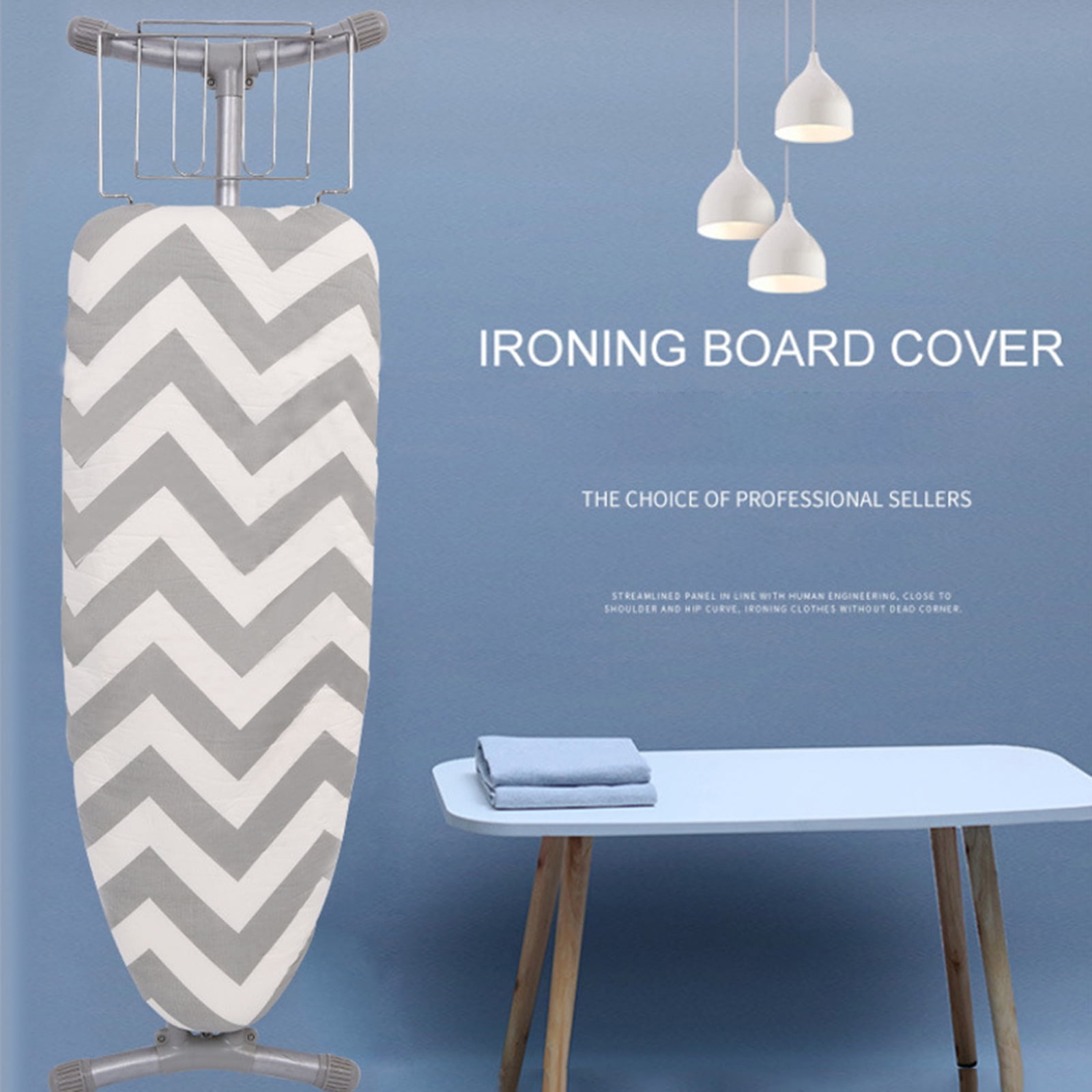 Haokaini Silicone Ironing Board Cover, Heavy Duty Scorch and Stain Resistant Iron Pad, Thick