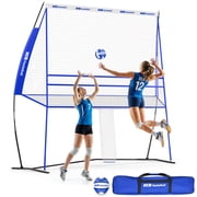 Haokelball 11x 8 ft Volleyball Training Equipment Practice Net Station for Backyard Indoor Outdoor