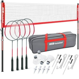 Itza Badminton Set W/ Net, Poles, 2 Rackets & Shuttlecocks