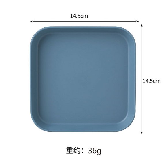 Haomacro 8 PACK 6 Inch Lightweight Plastic Plates, Unbreakable Deep Dinner Plates, Plastic Plates Reusable, Assorted Colors Dinnerware Sets, Water Washable