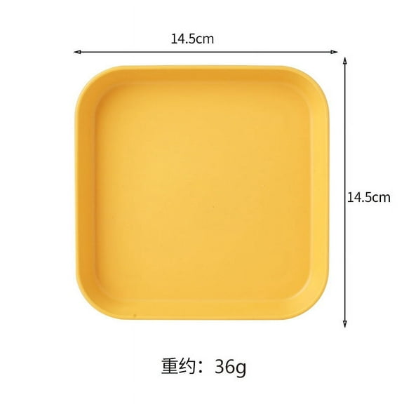 Haomacro 8 PACK 6 Inch Lightweight Plastic Plates, Unbreakable Deep Dinner Plates, Plastic Plates Reusable, Assorted Colors Dinnerware Sets, Water Washable