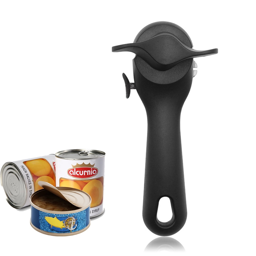 Haomacro Can Opener Smooth Edge Manual, Can Opener Handheld, No Sharp Edges With Soft Grips, Food Grade Stainless Steel Cutting Ca