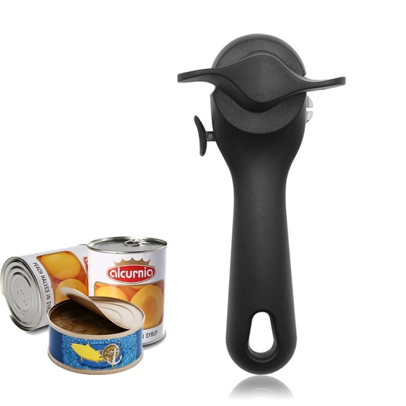 Haomacro Can Opener Smooth Edge Manual, Can Opener Handheld, No Sharp Edges With Soft Grips, Food Grade Stainless Steel Cutting Ca
