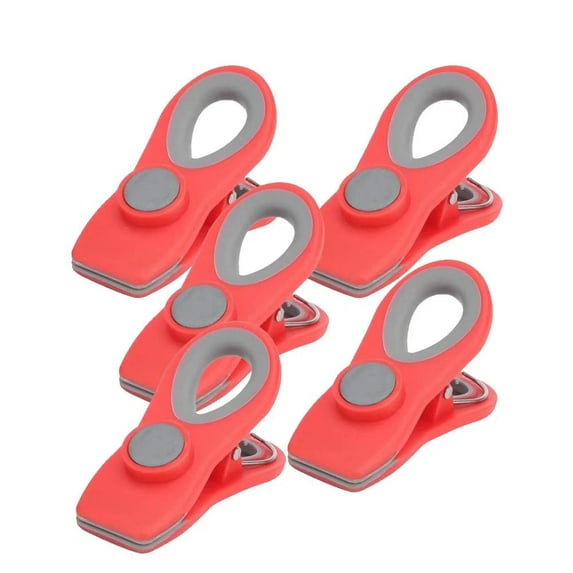 Haomacro Kitchen Chip Snack Food Storage Sealing Bag Clips Clamps-5 Pack