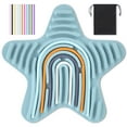 thumbnail image 1 of Haooryx Star Sensory Activity Board, Silicone Sensory Board with 11 Strings for Stress Relief, Fidget Toys for ADHD & Autism, 1 of 6