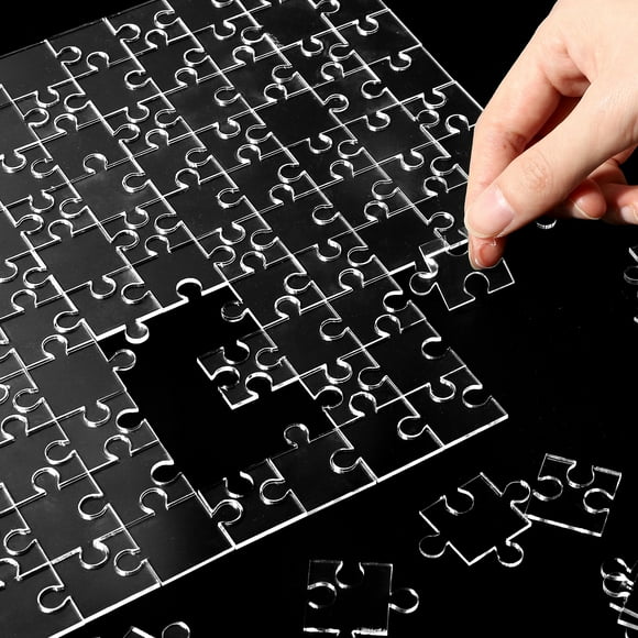 Haooryx Transparent Puzzles,Creative Jigsaw Puzzles for Party Game Supplies, 200 Pieces