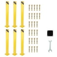 thumbnail image 1 of Haosegd Bollard Post, 42"x4.5" Safety Bollard, Traffic Safety Protection Post, Parking Post, 6 Packs, 1 of 1