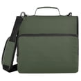 thumbnail image 1 of Haosy 3 Ring Zipper Binder with Shoulder Strap Waterproof Trapper Keeper 2 Inch D-Ring 500 Sheets Capacity, Army Green, 1 of 7