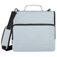 thumbnail image 1 of Haosy 3 Ring Zipper Binder with Shoulder Strap Waterproof Trapper Keeper 2 Inch D-Ring 500 Sheets Capacity, Baby Blue, 1 of 8