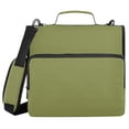 thumbnail image 1 of Haosy 3 Ring Zipper Binder with Shoulder Strap Waterproof Trapper Keeper 2 Inch D-Ring 500 Sheets Capacity, Chartreuse, 1 of 8