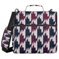 thumbnail image 1 of Haosy 3 Ring Zipper Binder with Shoulder Strap Waterproof Trapper Keeper 2 Inch D-Ring 500 Sheets Capacity, Pied De Poule Pattern, 1 of 8