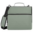 thumbnail image 1 of Haosy 3 Ring Zipper Binder with Shoulder Strap Waterproof Trapper Keeper 2 Inch D-Ring 500 Sheets Capacity, Spearmint, 1 of 8