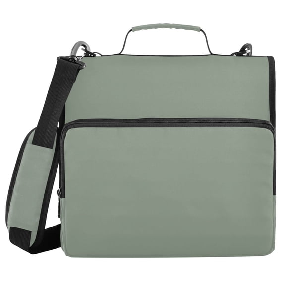 Haosy 3 Ring Zipper Binder with Shoulder Strap Waterproof Trapper Keeper 2 Inch D-Ring 500 Sheets Capacity, Spearmint