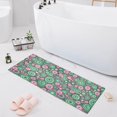 thumbnail image 1 of Haosy Abstract Pink Green Circles Bathroom Rugs Non Slip Absorbent Soft Plush Quick Dry Bath Mat, 39"x20", 1 of 8
